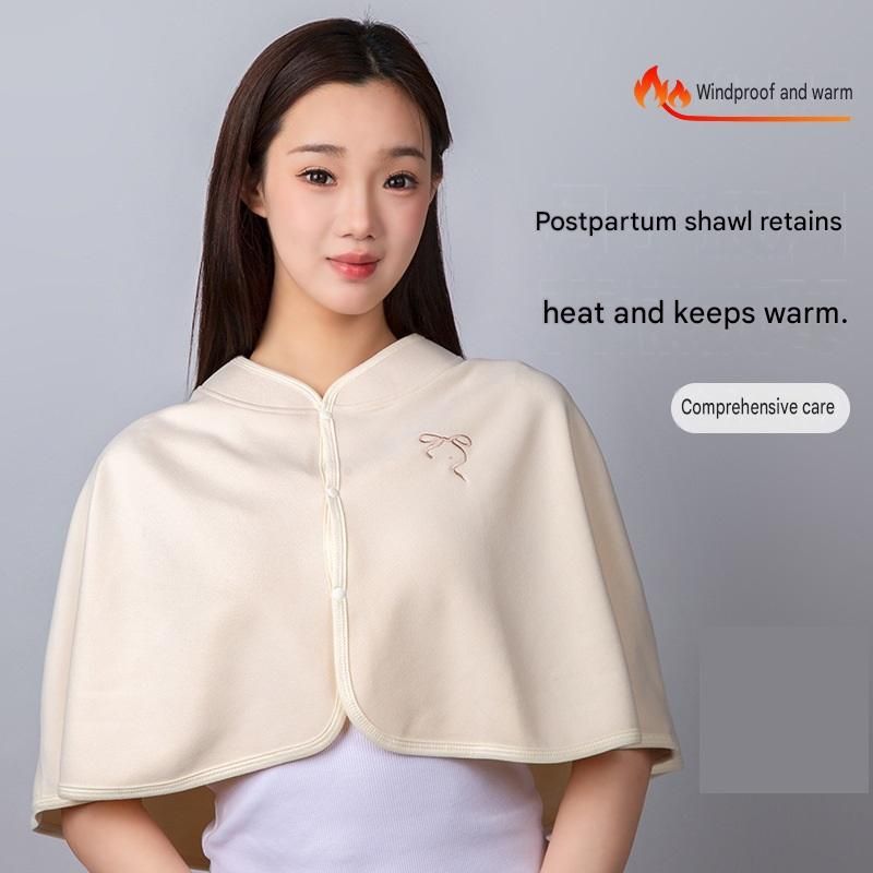 2 pcs Relaxing Winter Set - Pink  Nursing Cape and Black Mini Humidifier Soothing – Soft Postpartum Shawl & 650ml USB Air Humidifier for Home Comfort，Relax Self Care Present for Women
