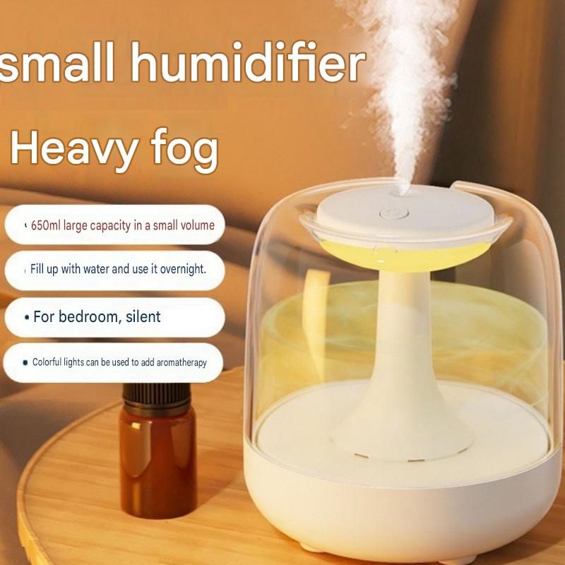 2 pcs Relaxing Winter Set - Beige Nursing Cape and Black Mini Humidifier Soothing – Soft Postpartum Shawl & 650ml USB Air Humidifier for Home Comfort，Relax Self Care Present for Women