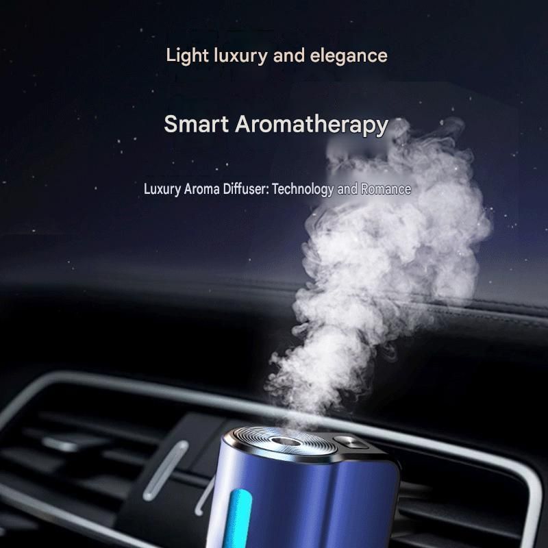 2 pcs Car interior essentials set-Golden Car Air Vent Aroma Diffuser &Black  Hanging Storage Bin- hanging storage container that is convenient to use and Compact