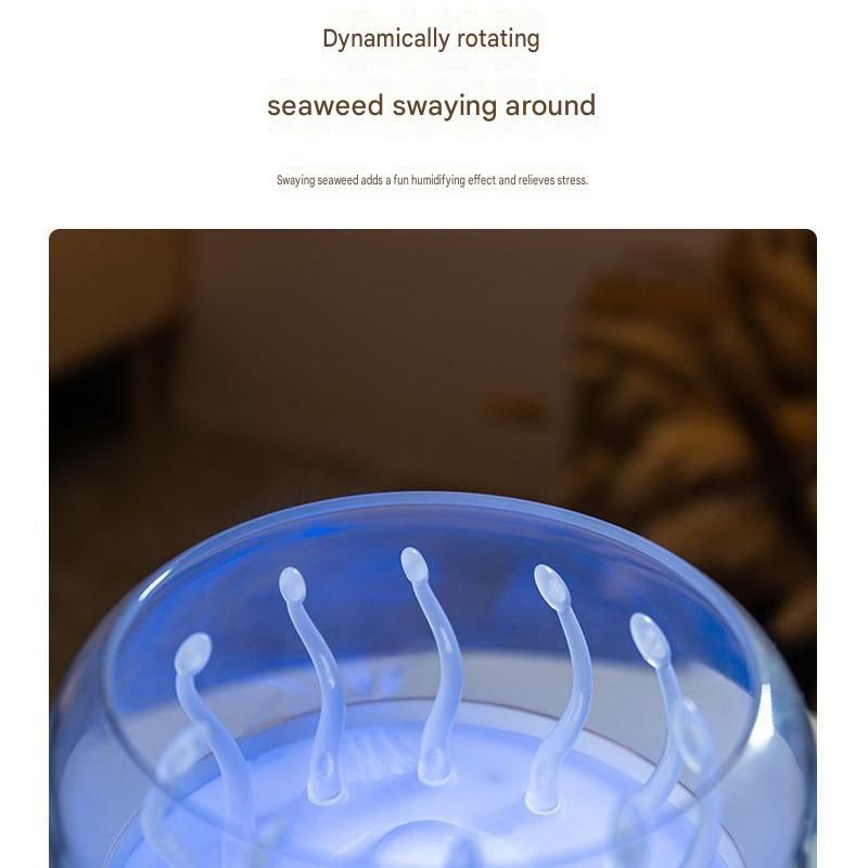 Black Jellyfish Aroma Diffuser Humidifier LED Night Light 280ml USB Essential Oil Diffuser with 3 Timing Modes Color Changing Ambient Mist Lamp for Bedroom Office Relaxation