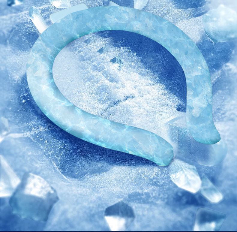 Lemon Instant Cool PCM Neck Ring - 28°C Phase Change Material for Sweat-Free Relief - Ultra-Light 135g Comfort for Sports, Office, and Summer Travel