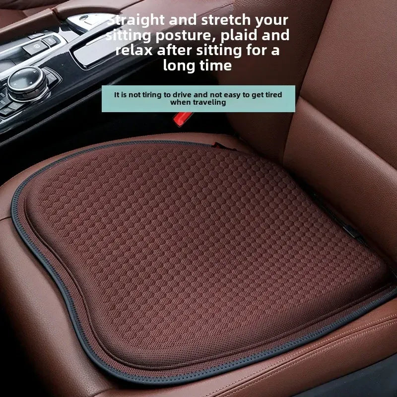 Purple Universal Honeycomb Gel Seat Cushion - Breathable Cooling Pad for Car & Office - Ergonomic Pressure Relief & Non-Slip Design for Long Sitting