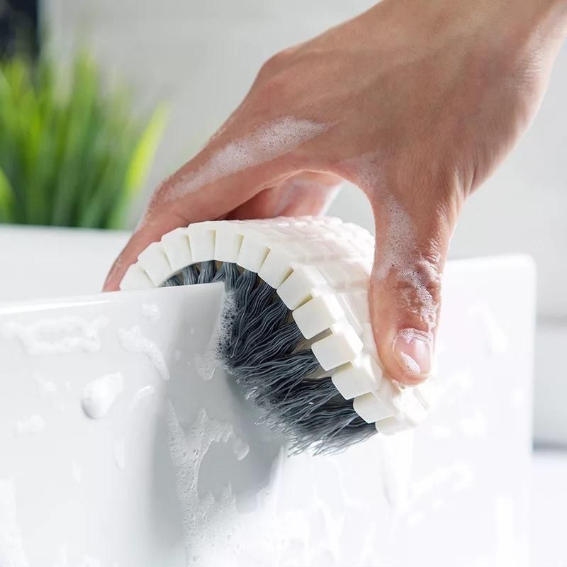 3 Pack Flexible Bendable Cleaning Brushes Multi-Purpose Kitchen Bathroom Scrubber Set for Faucets Tiles Corners Sink Gaps