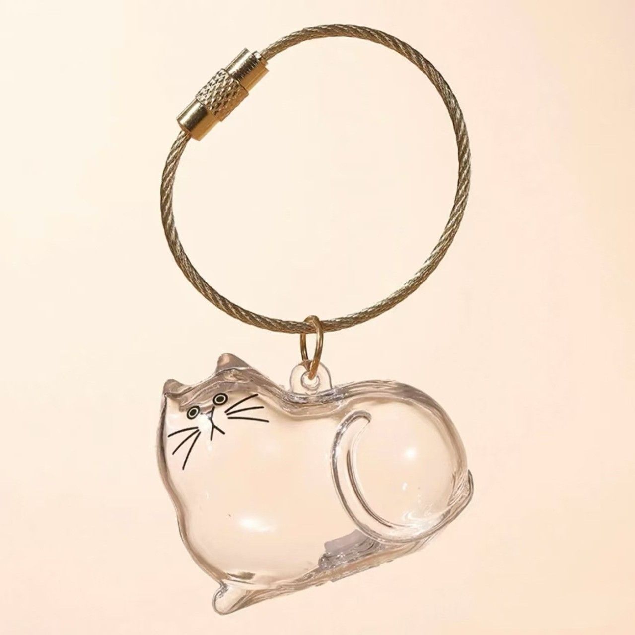 Transparent cat Complete Cat Care Set - One-Touch Deshedding Brush, Stainless Steel Nail Clipper & Fur Collection Locket