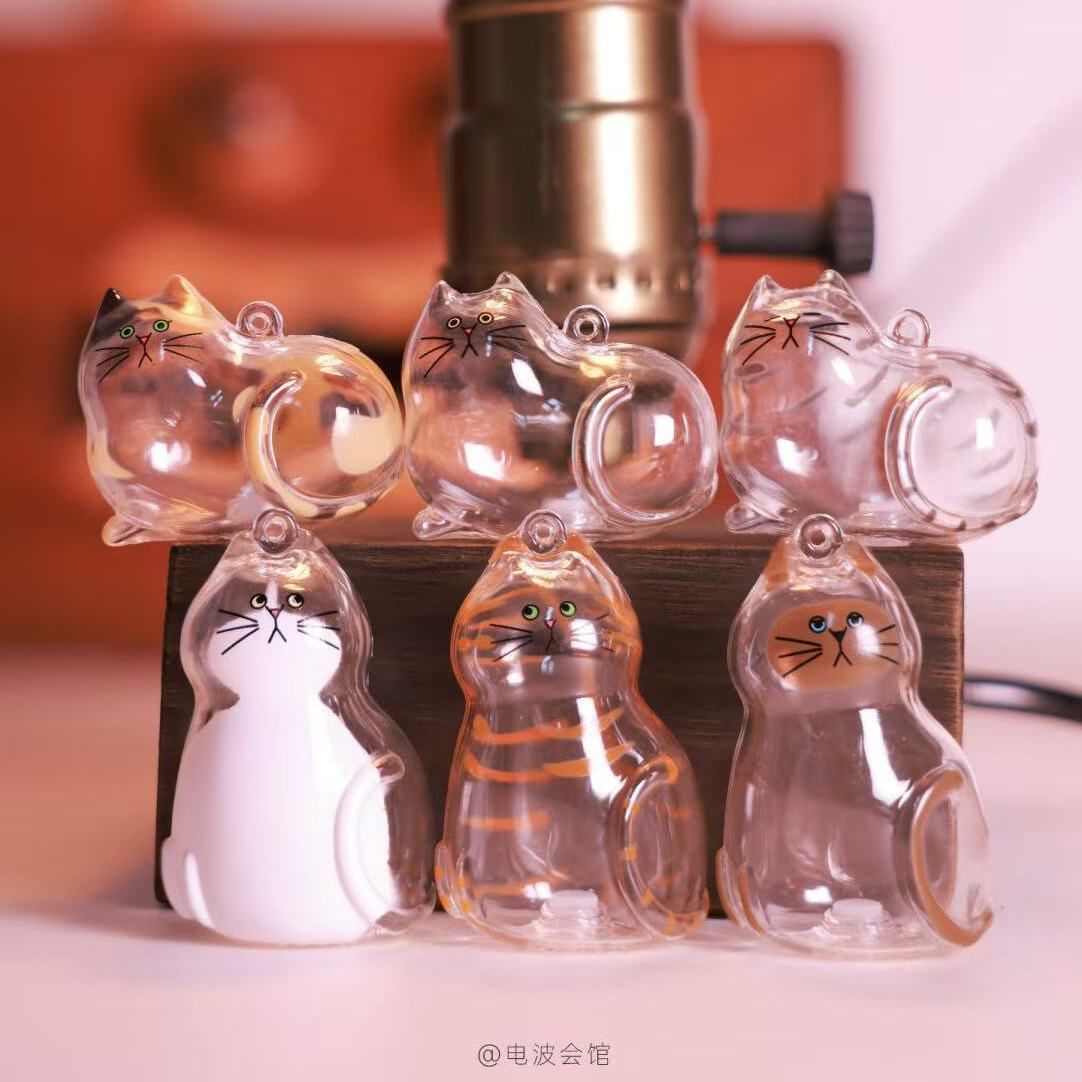Transparent cat Complete Cat Care Set - One-Touch Deshedding Brush, Stainless Steel Nail Clipper & Fur Collection Locket