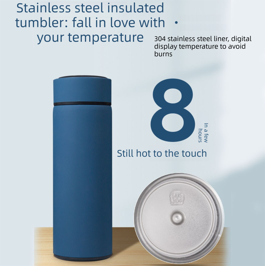 Blue A5 Business Notebook Gift Set with Vacuum Flask Pen and 16GB USB Drive Corporate Gift Box