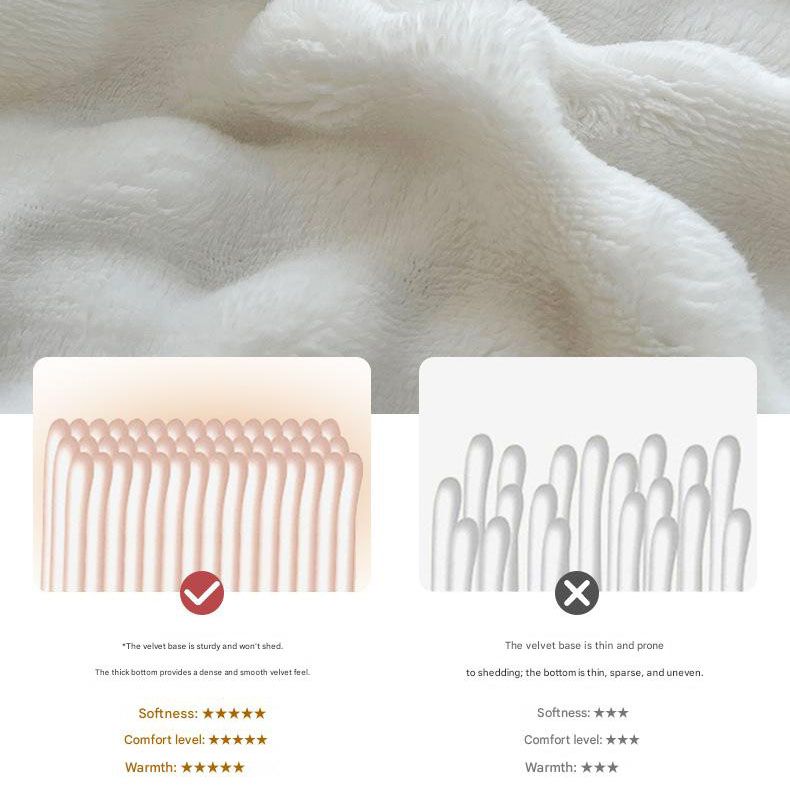 Mushroom-Themed Plush Slippers & Bubble Fleece Throw Blanket Set — A Cozy, Warm Winter Home Gift Bundle, Including Soft & Warm Indoor Slippers (Size AU 8-9) and a 100x150cm Flannel Throw Blanket