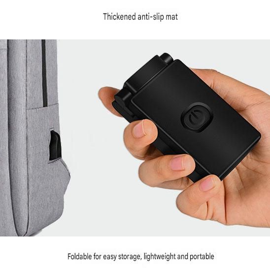 Black Rechargeable LED Clip-On Reading Light - Foldable Portable Mini Book Light with Eye-Caring Lamp for Study & Bedside
