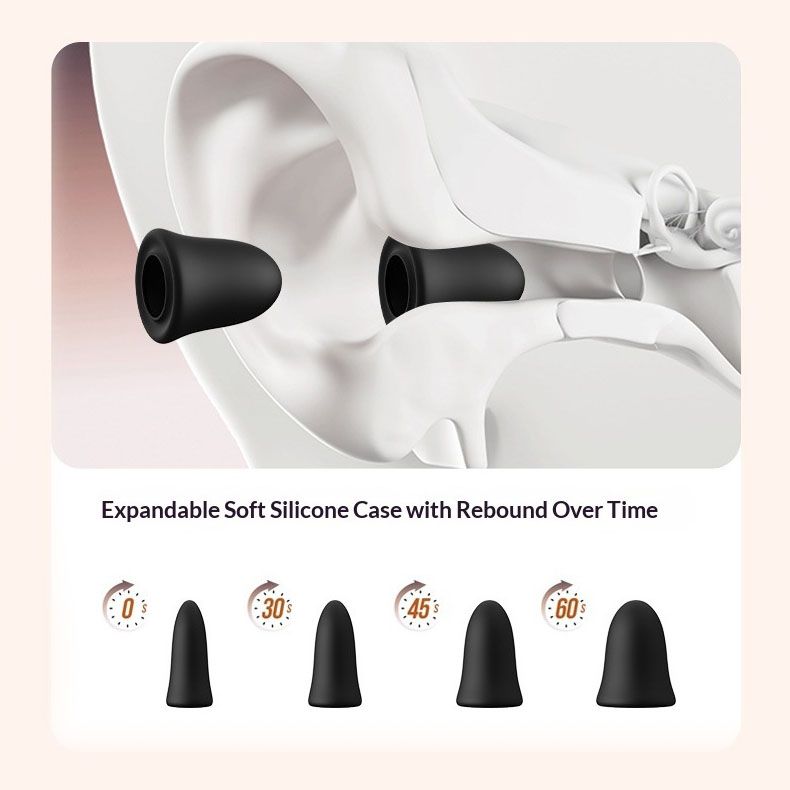 Black Luxury Diamond-Encrusted Noise Reduction Earplugs with Anti-Lost Lanyard - Soft Silicone Sleep & Study Ear Plugs for Comfortable Silence