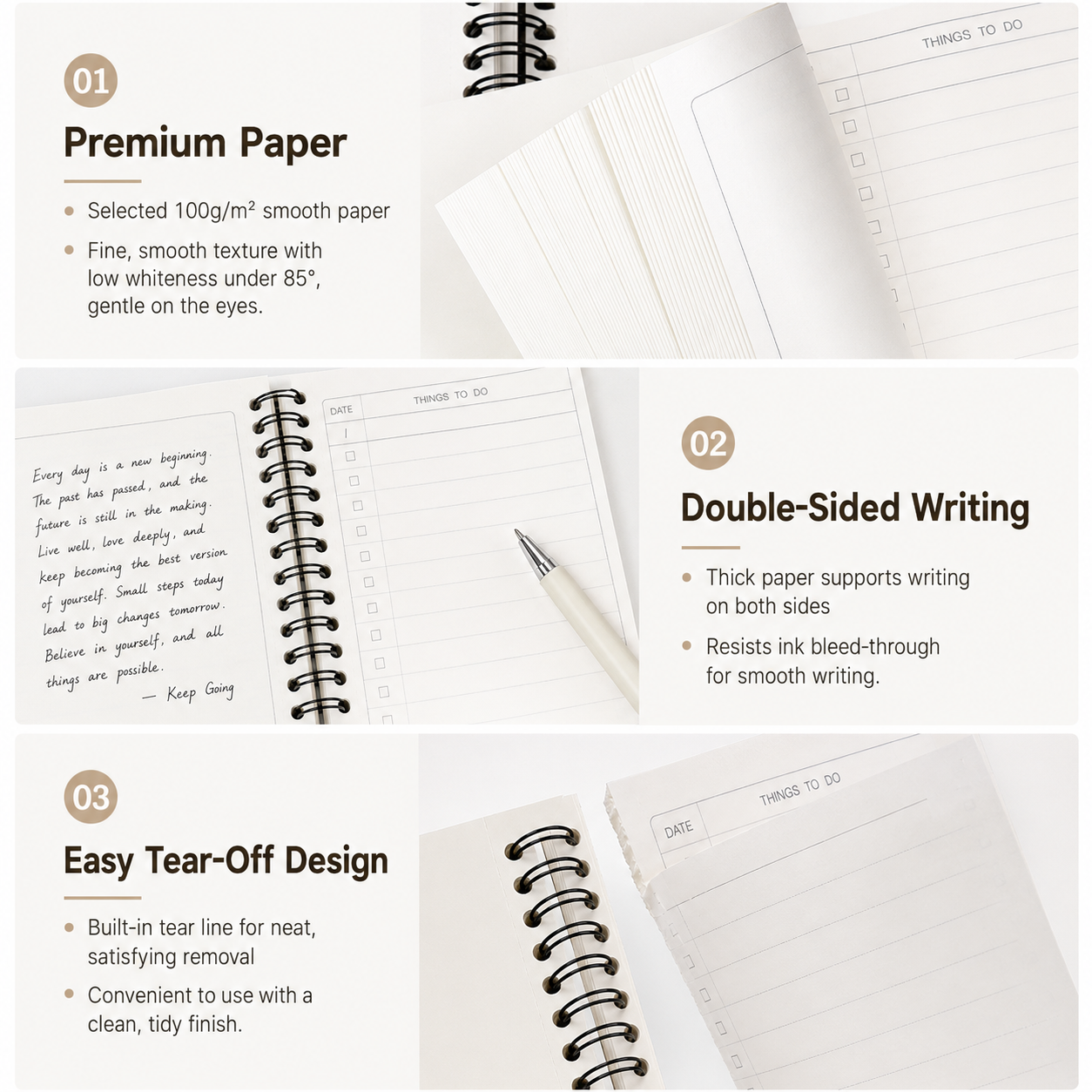 Fruit Series To Do List Notebook (tomatoes) – Spiral Bound Journal with Cute Fruit Cover, 80 Sheets, Portable Planner for Daily Notes, Study, Office and Personal Organisation
